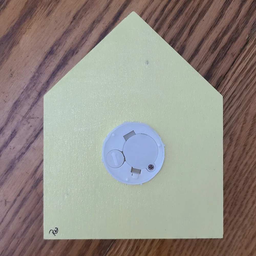 💡🏠HANDPAINTED Wooden House-shaped Shadowbox that says 